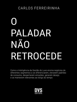 cover image of O Paladar não Retrocede